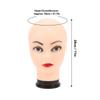 Female Bald Mannequin Head PVC for Wigs Training Making Hat Eyeglasses Display Professional Cosmetol