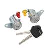 Pair Of Front Door Lock Cylinder With Key LH&RH Fit For 1996-2000 Toyota RAV4