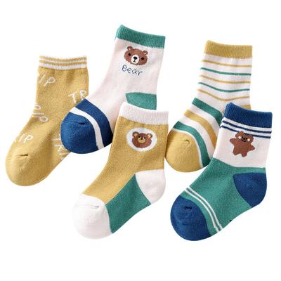 Children's Socks, Polyester Cotton, Boys' Cartoon Socks, Baby Socks