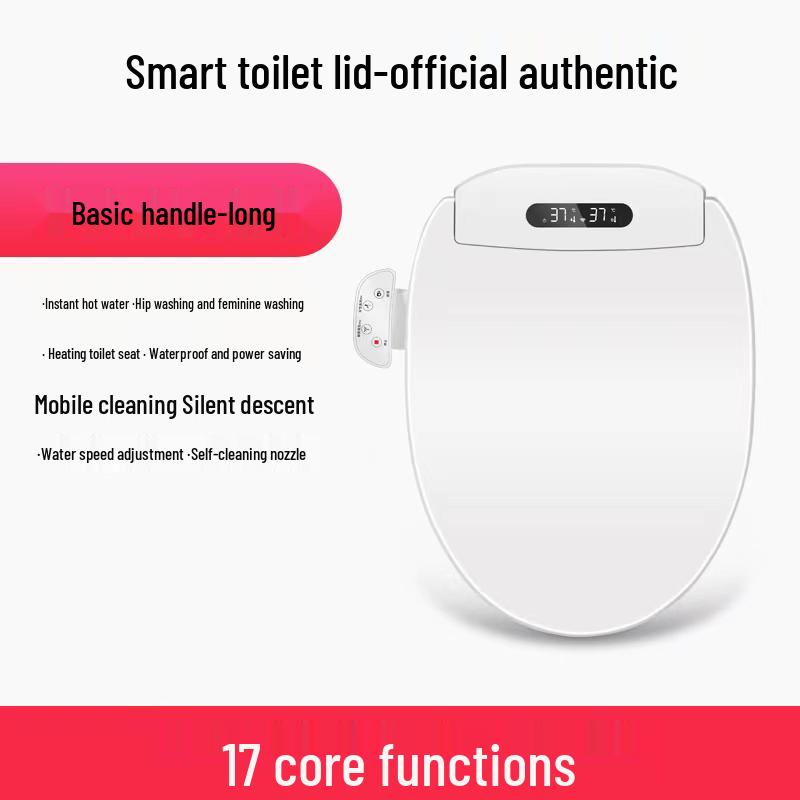 

Универсальная умная крышка для унитаза: Автоматический, Мгновенный Электрический Нагрев и Сушка (Тайвань/Стандарт США 110 В)