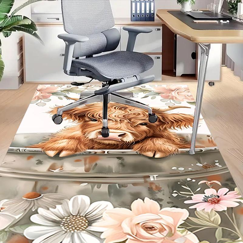 1PC Cow Bathtub Extra Large Non-Slip Floor carpet, Office, family, bedroom, Studio - Large Area Rug,Longlasting Material-K0345