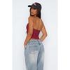 Women Sexy Halter V Neck Slim Fit Backless Cami Tank Top