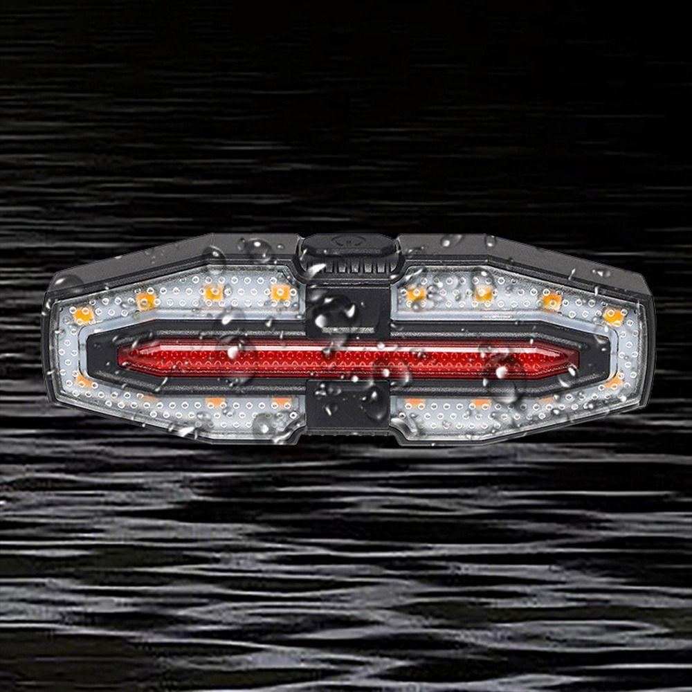 Waterproof Bike Tail Light Wireless Remote Control Bike Tail LED Accessories Night Riding Light