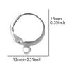50 Pcs/Lot Wholesale Earrings Jewelry Materials Stainless Steel Hook Hoops Hooks For Women Men Accessories DIY Earring Component
