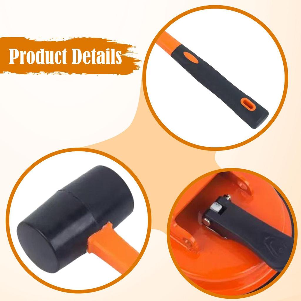 Floor Joint Repair Tool: Ergonomic Mallet, Secure Suction Cup, Correction Tool for Vinyl, Wood,