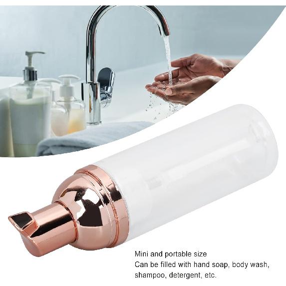 ZJchao 10Pcs Foam Pump Bottle 50ml Transparent Design PET Large Mouth Foam Dispenser for Body Wash Shampoo