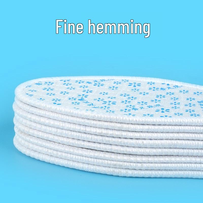 Breathable, Sweat-Absorbent, Odor-Resistant Insoles for Men & Women - Soft, Comfortable Cotton for All Seasons