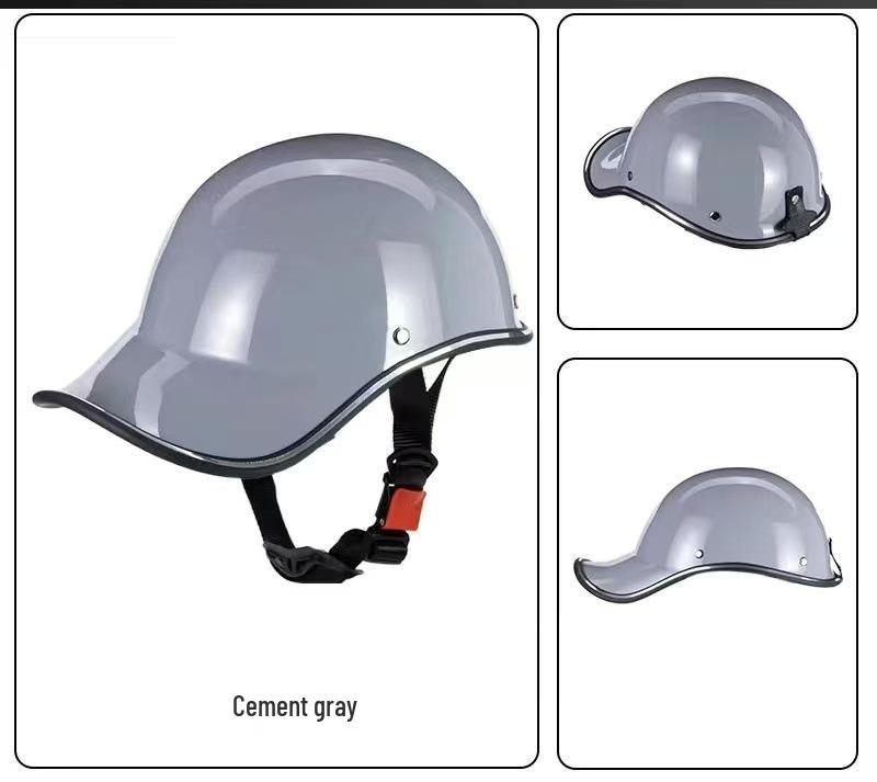 Retro Duckbill Helmet: Lightweight, Breathable Summer Half Helmet for Men & Women - Safe for Electric Bikes & Bicycles One Size 54-63cm