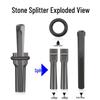 Stone Splitting Wedge and Chisel Tool for Stonemasons