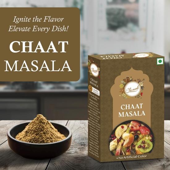 Chounk Chat Masala Powder | Chaat Masala with Natural Ingredients | No Added Colours, No Preservatives  | Chat Masala Powder 800 gm (Pack Of 8 X 100g)