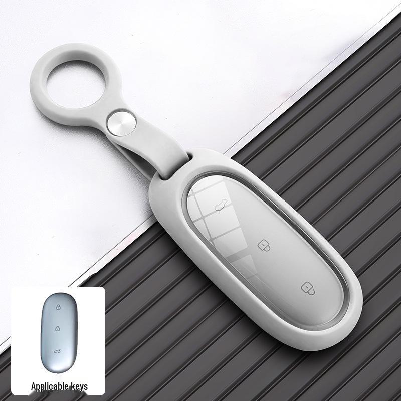 Li Auto L6-L9 Silicone Car Key Case - Protective Shell with Buckle.