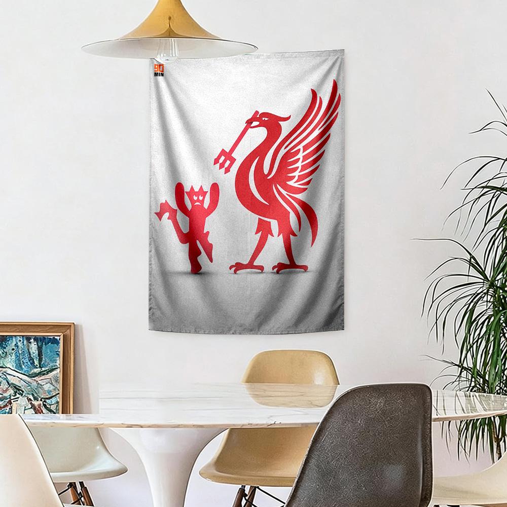 Liverpool Football Club Wall Decor Tapestry Art For Pet Memorial Birthdaywedding Party Backdrop Family Gift