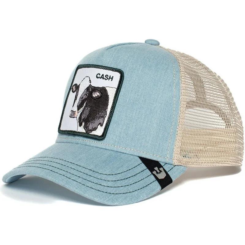 Cappellino da baseball ricamato con bastoncino di animale per appassionati di animali sia maschi che femmine, cappello da camionista, protezione solare e ombreggiatura