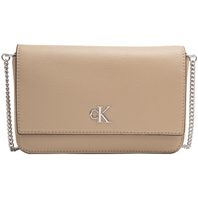 

Calvin Klein Casual Niche Texture Metal Letter Design Synthetic Material Shoulder Crossbody Bag Medium Women Bags Khaki 4K1027G-PBF PBF-Khaki