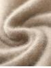 Men's 100% Pure Wool Half-High Collar Thick Cashmere Sweater - Autumn/Winter Loose Knit Pullover.