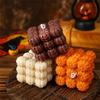 Halloween Cranium Hexahedron Pumpkin Aromatherapy Candle Handmade Cranium Candle Ornaments