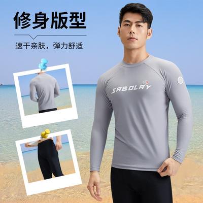 Mens Rash Guard Swim Set With UPF Protection Quick-Dry Performance Trunks Swimming Water Sports