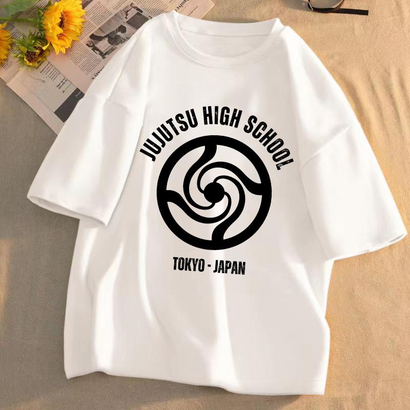 Jujutsu Kaisen Anime T-shirt Unisex Pattern T-shirt Summer Short-sleeved Casual Cute Cartoon Tops Gojo Sato Tadayoshi Streetwear