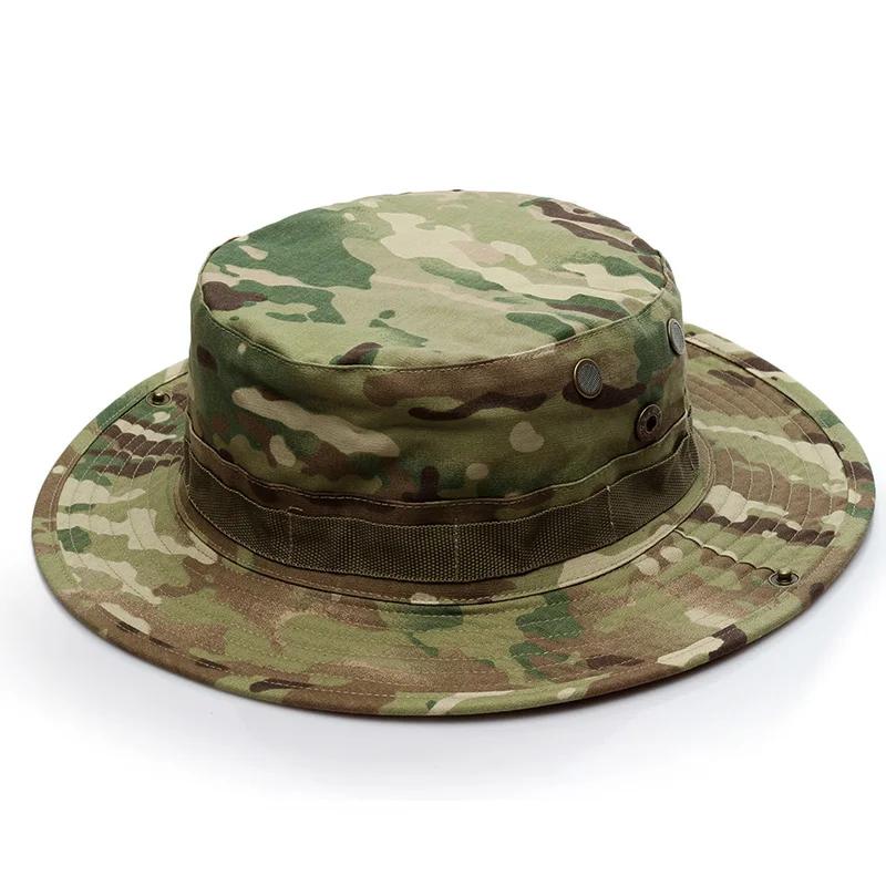 Outdoor Eimerhut Camouflage Boonie Hut Verdickt Fischerhut Airsoft Jagd Wandern Klettern Camping Hüte