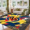 Villarreal FC Design Crystal Velvet Rug Soft Decorative Mat for Bedroom Entrance