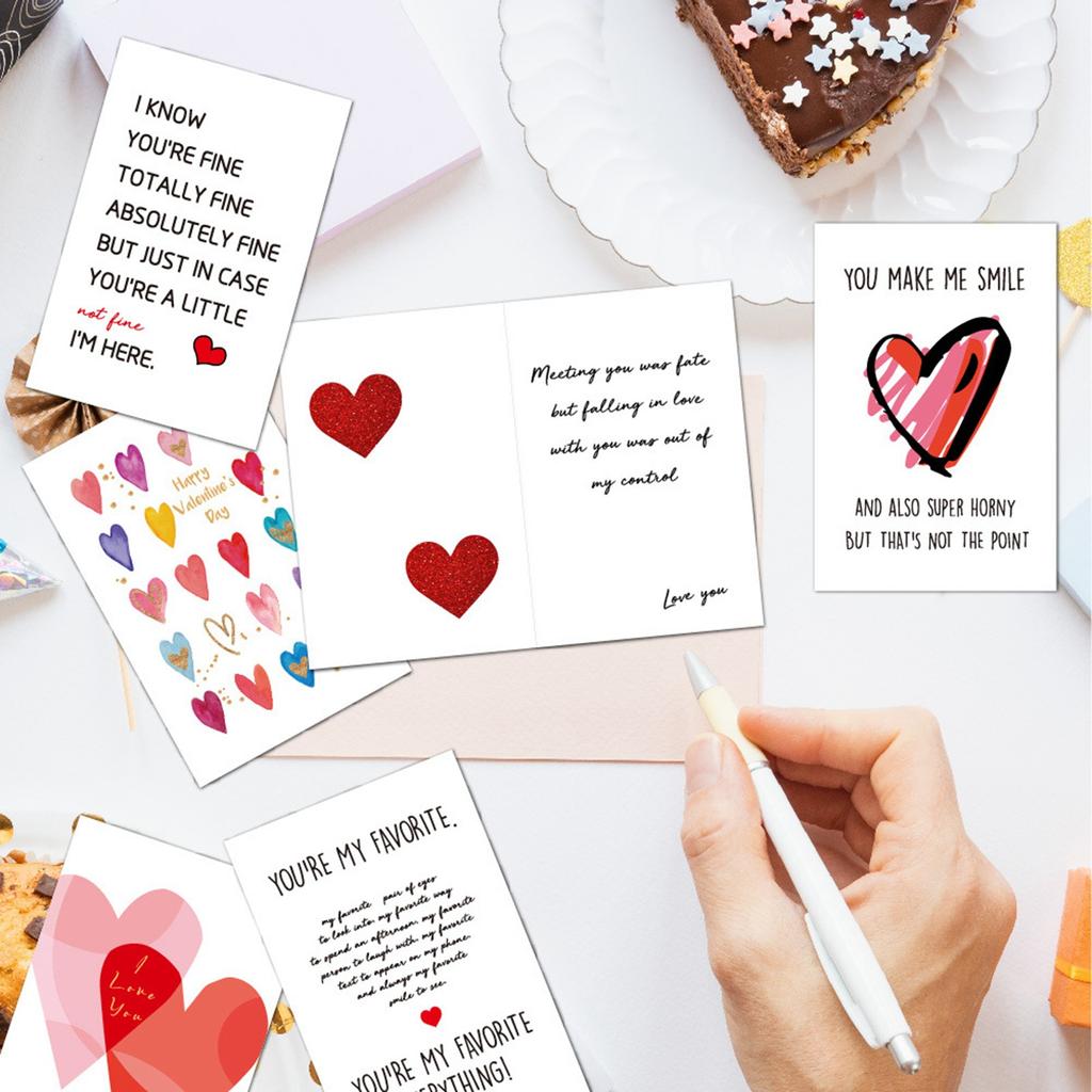 Candy Cards With Drifting Bottle Shaped Cards For Valentine's Day Party Gift Exchange Gift Decoration