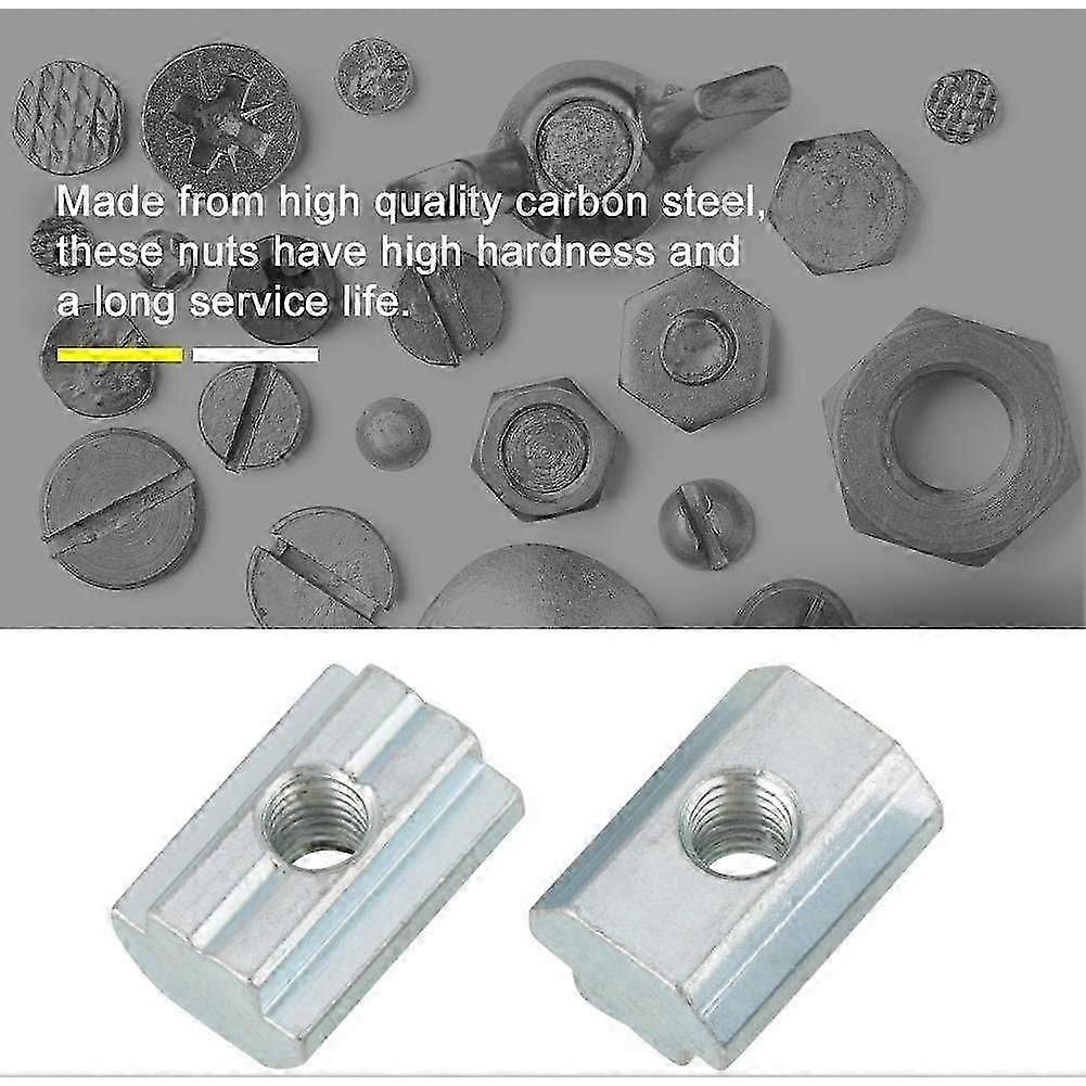20pcs Standard Slide Nut for Aluminum Profile Accessories(T Nut Typ 40 M6)