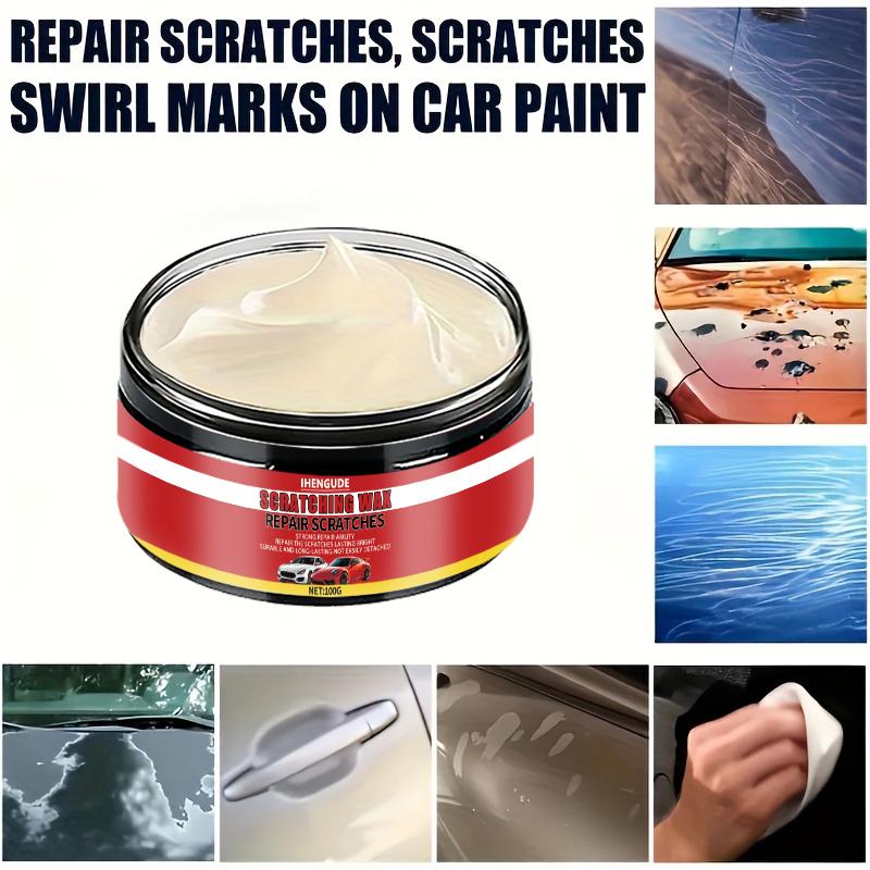 100ml Car Scratch Remover Car Scratch Eraser Long-Lasting Coating Repair Agent with Sponge Cleaning Paste Paint Care Wax