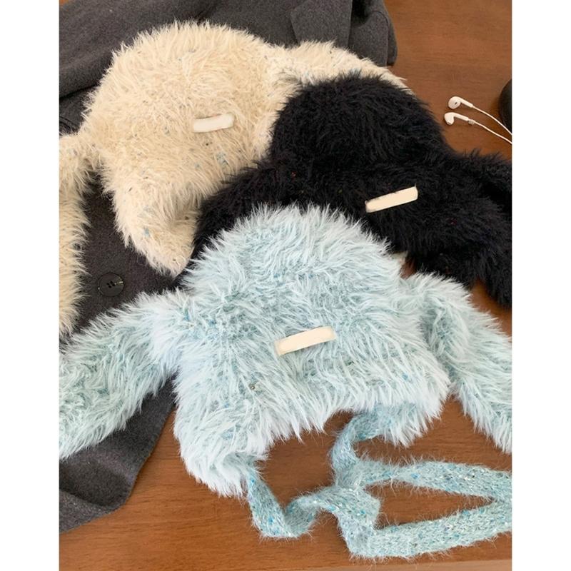 Thick Plush Hat With Long Ear Comfortable Pullover Trapper Hat For Teens And Adult Winter Activity Everyday Use Headwear