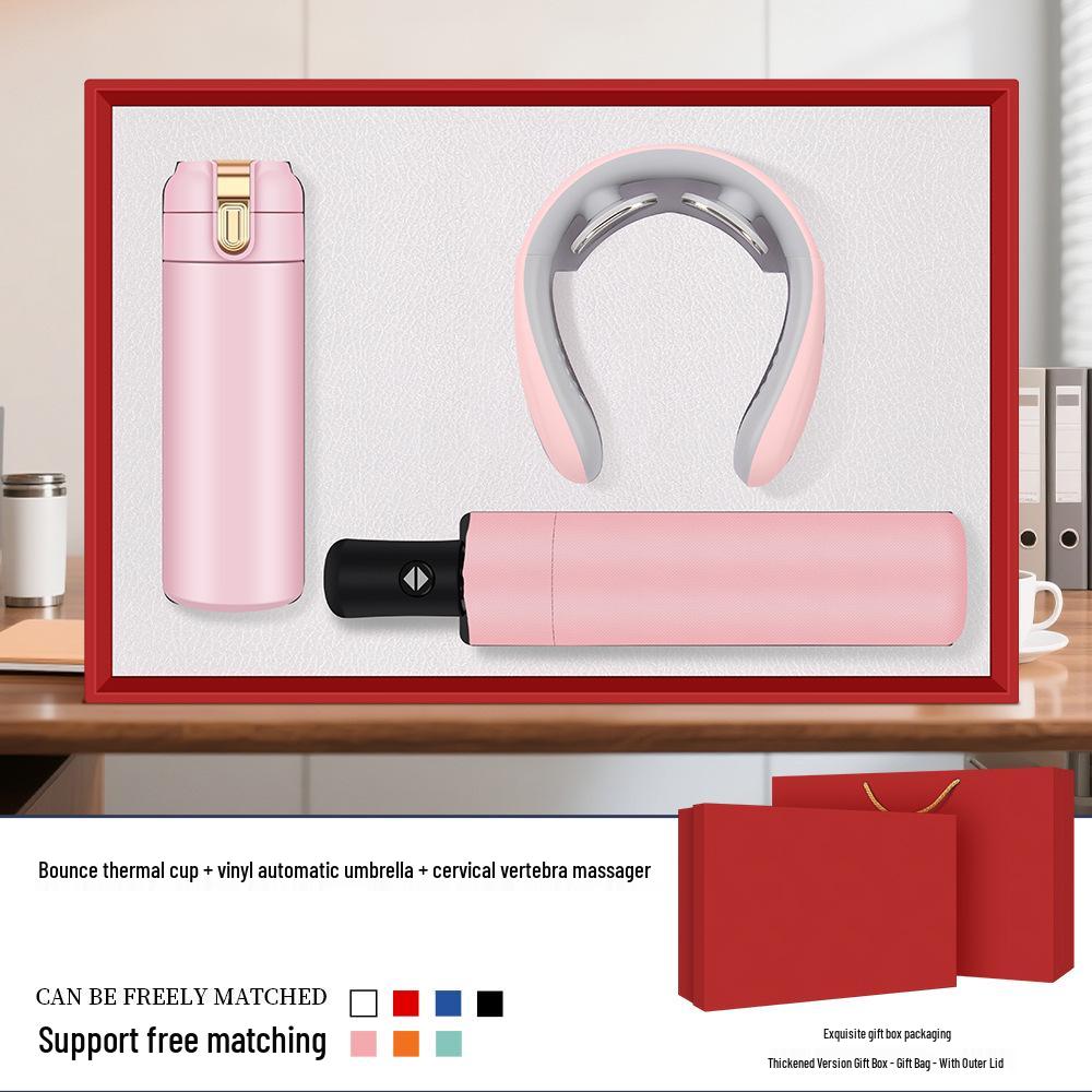 Custom Logo Insulated Mug Gift Set for Company Events and Customer Souvenirs