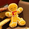 New Christmas Gingerbread Man Plush Toys Cuddly Cartoon Smile Gingerbread Man Pendants Doll Kawaii Home Decor Kids Xmas Gift