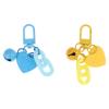 1Pc Alloy Love Shape Pendant Keychain Heart Key Chain With Bell Couple Friend Bag Gift Jewelry Key Holder Accessories