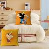 Cartoon J-Johnny Bravo Cushion Cover Inches Farmhouse Decor Home Throw Pillow Covers For Couch Decorations