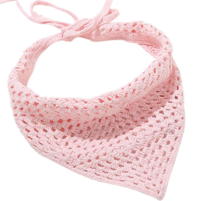 

Women Headscarf Solid Color Hairband Wrap Headwraps Exquisite Handwoven Headband Bandana Hairband for Vacation