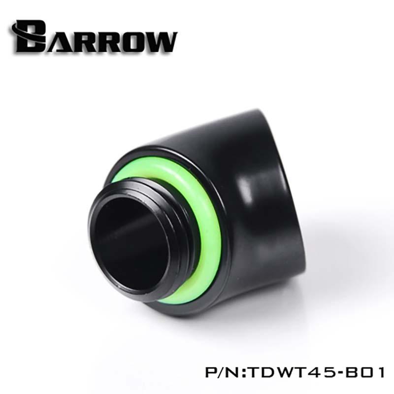 Barrow PC water cooling Reversing Fitting 45 Degree Female to male G1/4 Adapter water cooler heatsink TDWT45-V2 чёрный
