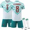 2026 FIFA Világbajnokság Portugália Vendég #8 B.FERNANDES Sport Edző Mez Szett Zoknival Tinédzserek Gyerekek Felnőttek Egyedi Név Futball Mezek