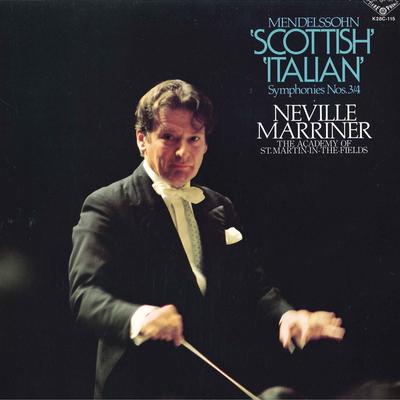 LP Record NEVILLE MARRINER(COND.)/ACADEMY OF - Mendelssohn/(scottish),(italian)-sy K28C115 KING 1981 Japan Classical Used