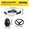 VEVOR Hydraulic Steering Kit 300HP, Hydraulic Boat Steering Kit Helm Pump