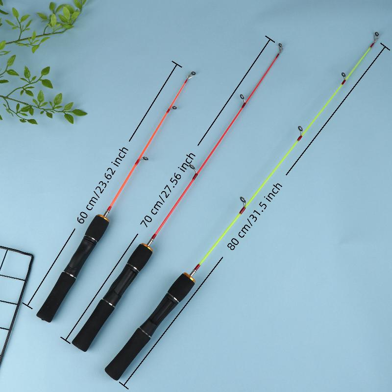 Ultralight Winter Ice Fishing Rod Portable Winter Ice Fishing Rod Spinning Casting Ice Winter Fishing Pole Tackle