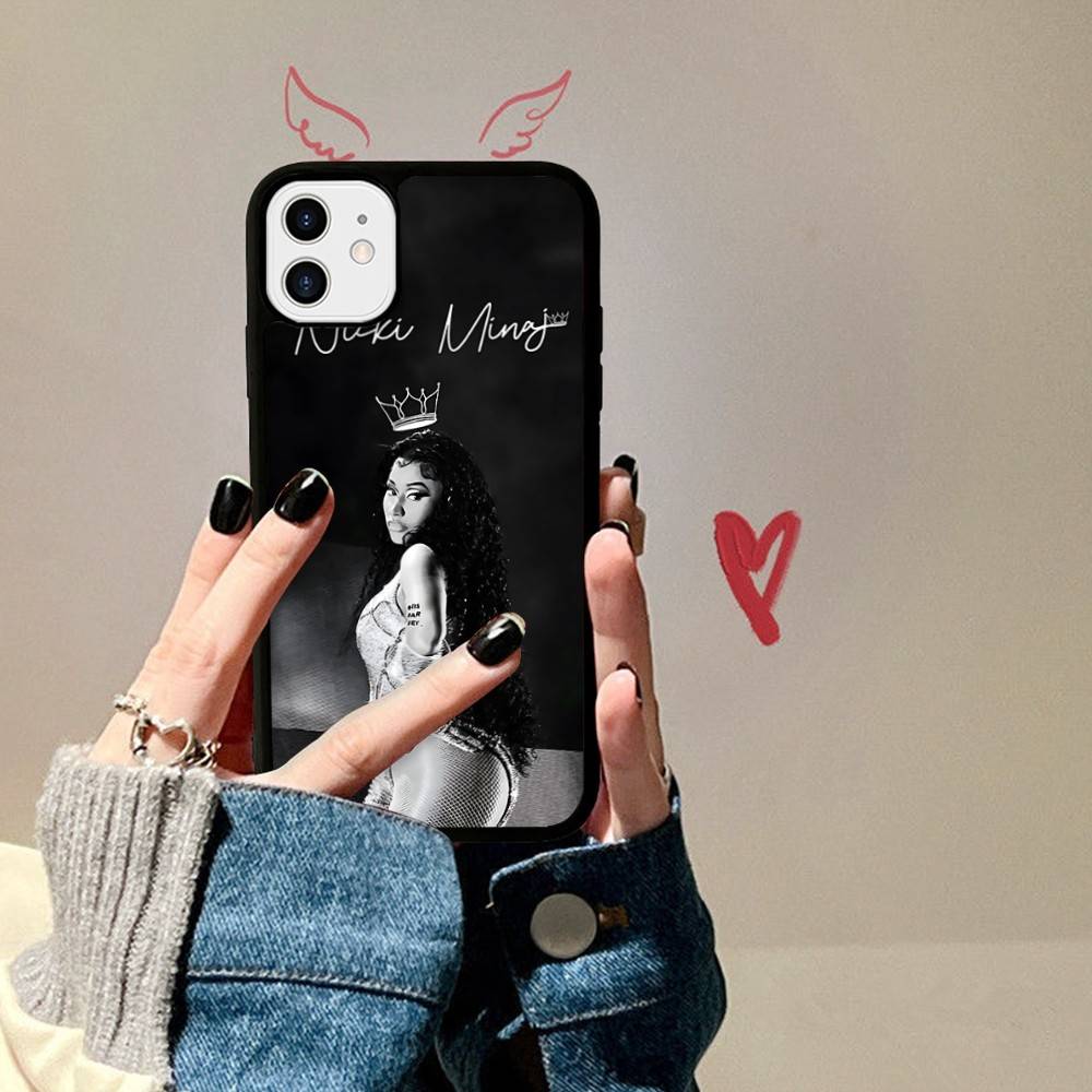 N-Nicki Singer Minaj Telefoonhoesje Voor IPhone 17 16 15 14 13 12 11 Pro Max Plus PC+TPU Schokbestendige Achterkant