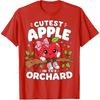 Cutest Apple in The Orchard Cute Apple Picking Season Girl T-Shirt