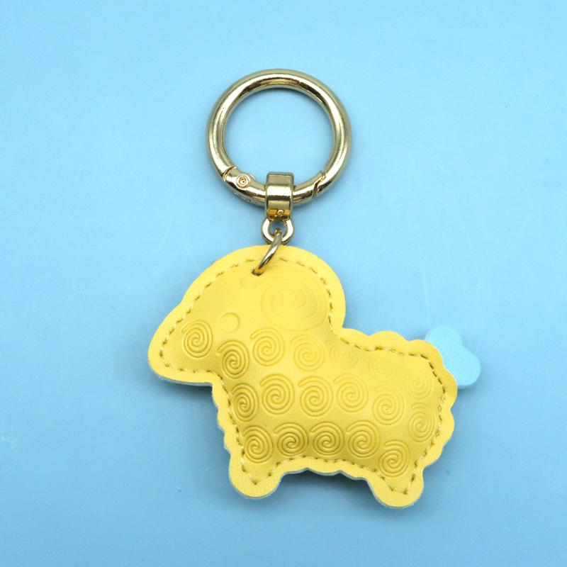 2027 Lunar New Year Goat Pendant Durable Pu Sheep Keychain Bag Decor Gift For Friends