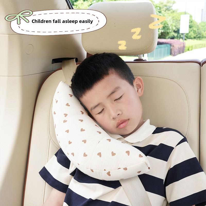 Children's Car Neck Baby Throw Pillow Pillow Pillow Car Sleeping Artifact Car Seat Belt Shoulder Strap Shoulder Strap Bear