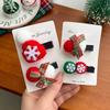 Christmas Tree Santa Claus Hairpin Christmas Hat Small Hair Clip Creative Christmas Hair Clip  Kids
