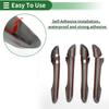 Car Door Handle Cover Trim for Hyundai Tucson 2016- Carbon Fiber Black