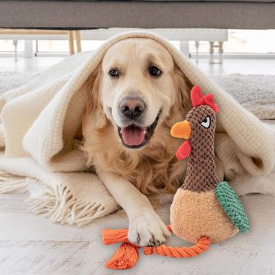 Squeaky Chewable Dog Toy, Sturdy And Bite-resistant, Interactive Fun, for . Chicken.