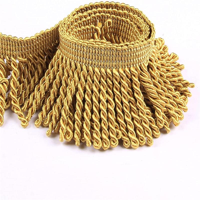Frange Per Tende Frange In Lingotti 5 M x 6 Cm Finiture In Tessuto Cucito Decorazione Fai Da Te per Tende Divano Vestiti