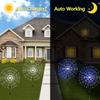 Outdoor Solar Garden Lights, 4-Pack Waterproof 120LED Firefly Pathway Lights for Courtyard, Garden, Party Decor