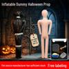 Halloweenový nafukovací strašidelný dům - Realistická hororová dekorace s mrtvolou