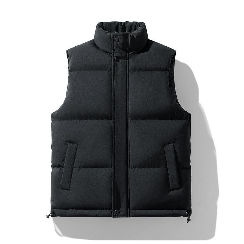M-8XL Weste Herren und Damen mit gleichem Stil Stehkragen Übergröße Winter Dick Daunengefütterte Jacke Weste Wattierte Jacke Herren