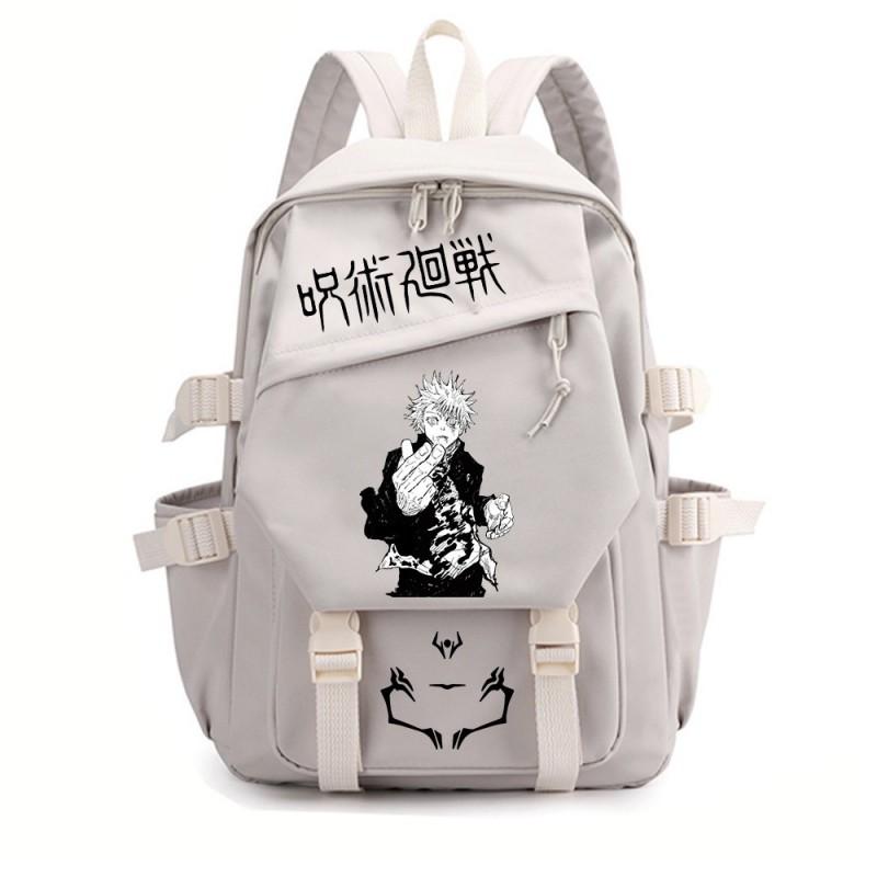 Jujutsu Kaisen Anime School Backpack Teens - Durable Nylon Dual-Strap Bag With Ergonomic Back Panel Unisex Campus Travel